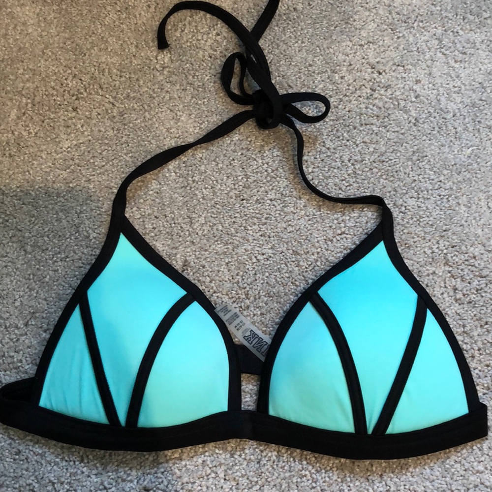 Victoria Secret PINK teal bathing suit top